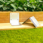 Corner Railway Sleeper Brackets - 140mm x 145mm (Pack of 4)